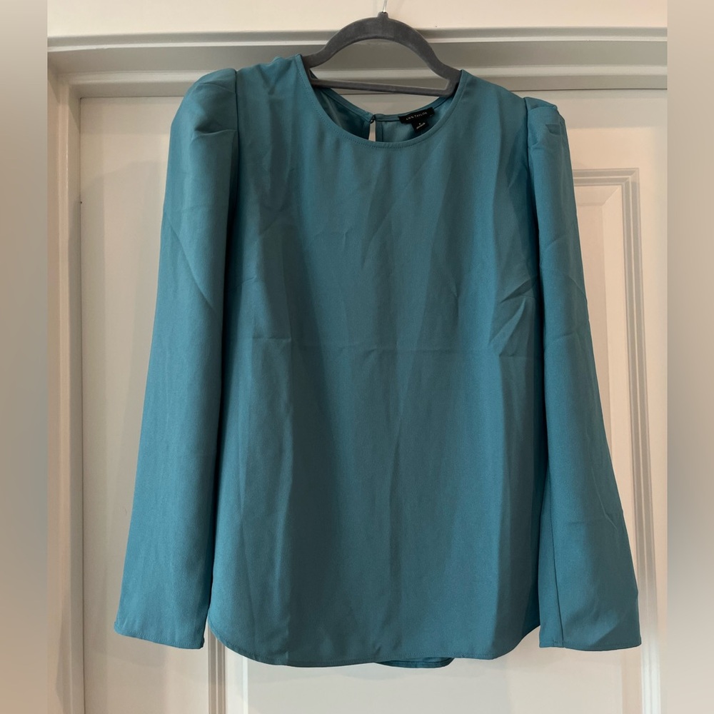 Ann Taylor women’s dark teal 3/4 sleeve blouse- S